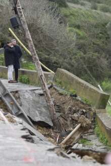 Derrocada em Porto Brandão